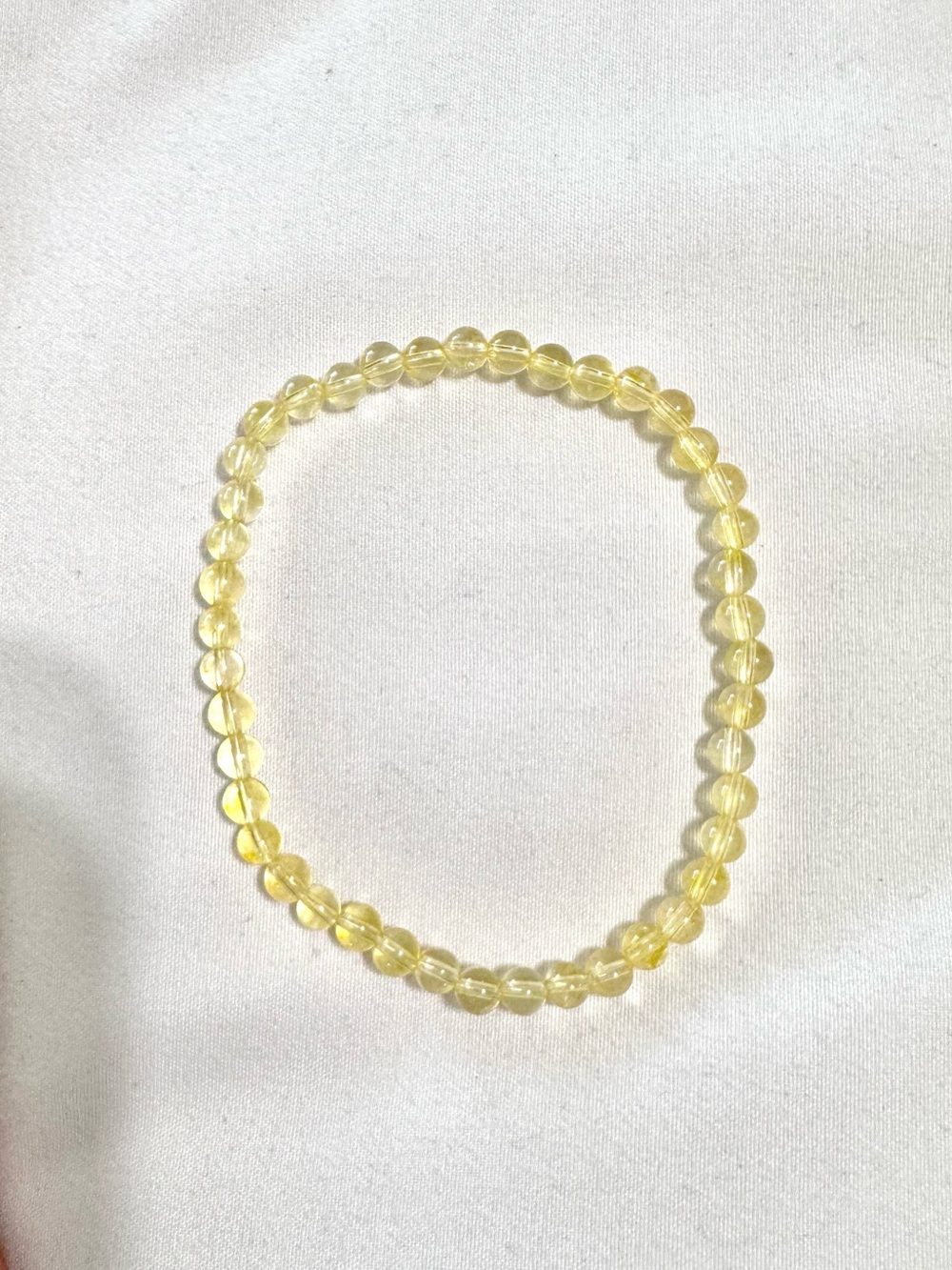 3/$8 Dainty Glass Yellow Bead Bracelet